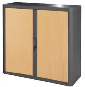 PAPERFLOW Armoire à rideau easyOffice, 2 étagères