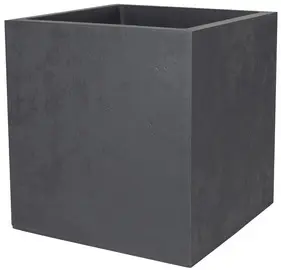 poétic Bac à plantes BASALT double paroi, 395 mm, anthracite