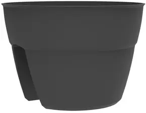 EDA Pot pour balustrade "OSAKA", diamètre 300 mm, anthracite