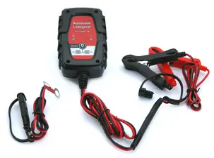 IWH Chargeur de batterie de voiture & de moto, 1 A, 6/12 V