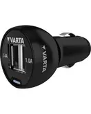 VARTA Chargeur allume-cigare USB "Car Power", 2 ports USB