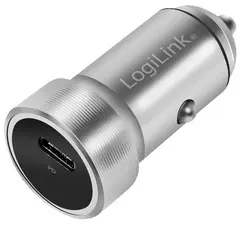 LogiLink Chargeur allume-cigare USB, 1 port, argent