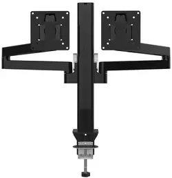 UNiLUX Bras support double écran AXIO, pince, noir