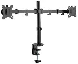 LogiLink Bras support double, longueur du bras: 390 mm, noir