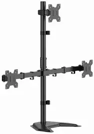 LogiLink Bras support triple écran, avec socle, noir