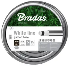 Bradas Tuyau d'arrosage WHITE LINE, 3/4", argent/blanc, 20 m