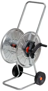 Bradas Dévidoir de tuyau sur roues ZINCATO, 1/2", pour 60 m