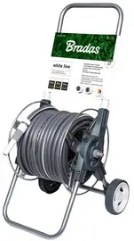 Bradas Dévidoir de tuyau WHITE SILVER PLUS, kit, 1/2", 50 m