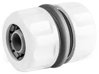 Bradas Connecteur de tuyau WHITE LINE, 3/4", blanc