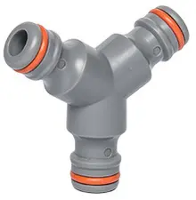 Bradas Connecteur de tuyau WHITE LINE en Y, 1/2", gris