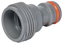 Bradas Adaptateur WHITE LINE, filetage extérieur 1/2", gris