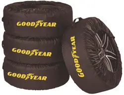 GOODYEAR Jeu de housses de protection pour pneus, 4 pièces