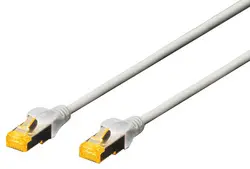 DIGITUS Câble de brassage Cat.6A, S/FTP, 2,5 m, gris