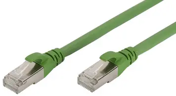 DIGITUS Câble de brassage, Cat.6A, S/FTP, 2,0 m, vert