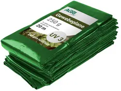 AGRIplus Bâche toile avec oeillets, 8 x 10 m, 250 g/m2, vert
