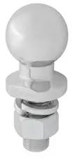 IWH Rotule d'attelage, boule de 50 mm, argent