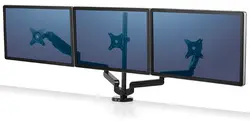 Fellowes Bras porte-Ã©crans triple Platinum, noir