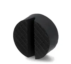 cartrend Coussin en caoutchouc pour cric de levage, noir