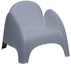 PAPERFLOW Siège en plastique DUMBO, bleu, set de 4