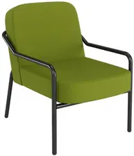 PAPERFLOW Fauteuil visiteur d'extérieur MEDSO RUND M, vert