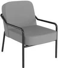 PAPERFLOW Fauteuil visiteur d'extérieur MEDSO RUND M, gris