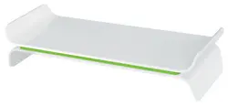 LEITZ Support pour écran Ergo WOW, en plastique, blanc/vert