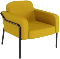 PAPERFLOW Fauteuil visiteur d'extérieur MEDSO RUND L, jaune