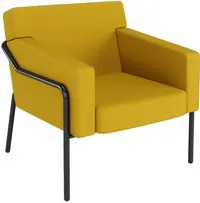 PAPERFLOW Fauteuil visiteur d'extérieur MEDSO T L, jaune