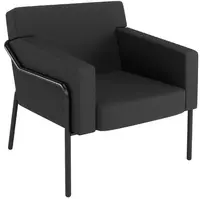 PAPERFLOW Fauteuil visiteur d'extérieur MEDSO T L anthracite