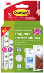 3M Command Languettes de fixation pour cadres, multipack M/L
