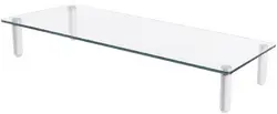 DIGITUS Support pour écran, verre, blanc