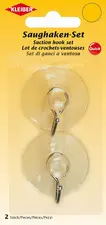 KLEIBER Crochet ventouse, set de 2, plastique, transparent