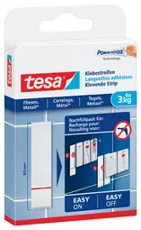 tesa Powerstrips Languettes adhésives pr carrelage et métal
