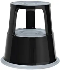 WEDO Tabouret marchepied, en métal, RAL 9005, noir
