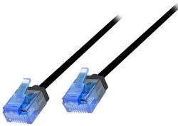 LogiLink Câble patch Slim Ultra-Flex, cat. 6A, U/UTP, 0,30 m