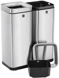 helit Poubelle de tri sélectif "the twin bin", 2 x 30 litres