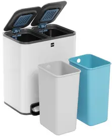 helit Poubelle de tri sélectif "the classy", 2 x 12 litres