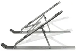 LogiLink Support pour ordinateur portable, pliable, argent