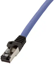 LogiLink Câble patch premium, Cat. 8.1, S/FTP, 0,5 m, bleu