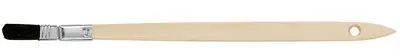 WESTEX Pinceau plat soie naturelle noire, 20 mm, courbé