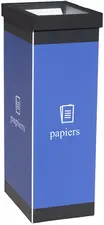 PAPERFLOW Collecteur pour tri sélectif papiers, noir