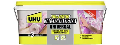 UHU Fix & Fertig Colle à tapisser Universal, seau 2,5 kg