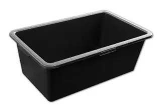 Bradas Auge de maçon, en PVC, 60 litres, noir