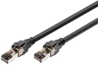 DIGITUS Câble de brassage, cat. 8.1, S/FTP, 0,5 m, noir