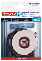 tesa Adhésif double face de montage Powerbond pour carrelage