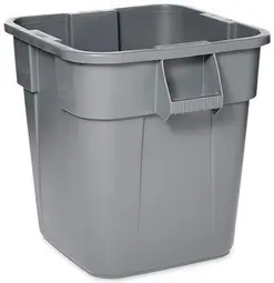 Rubbermaid Collecteur BRUTE 106 litres, carré, en PP, gris