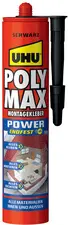 UHU Colle de montage POLYMAX POWER prise rapide, 425 g, noir