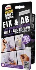 Pattex Colle de montage FIX & AB, tube de 44 g, transparent