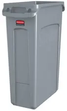 Rubbermaid Collecteur de déchets Slim Jim, 87 litres, gris
