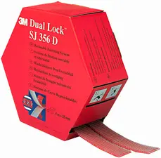 3M Fixation auto-agrippante flexible SJ 354X Dual Lock, noir